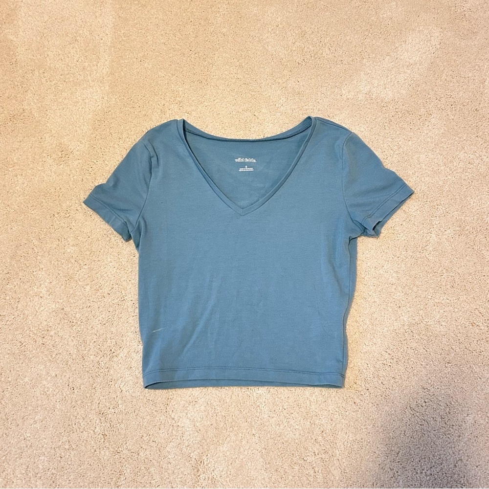 Light Blue V-Neck Tshirt